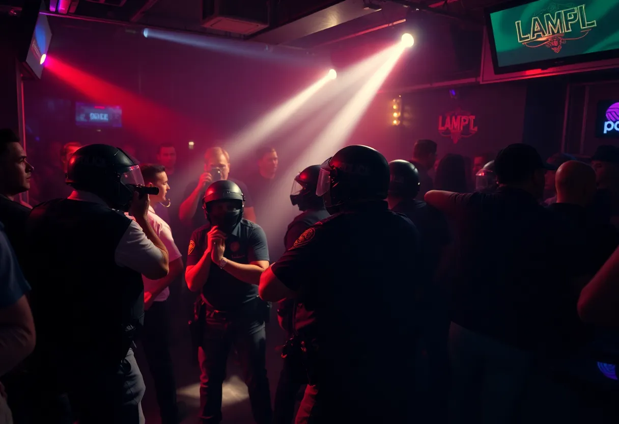 Law Enforcement Raid at Nightclub
