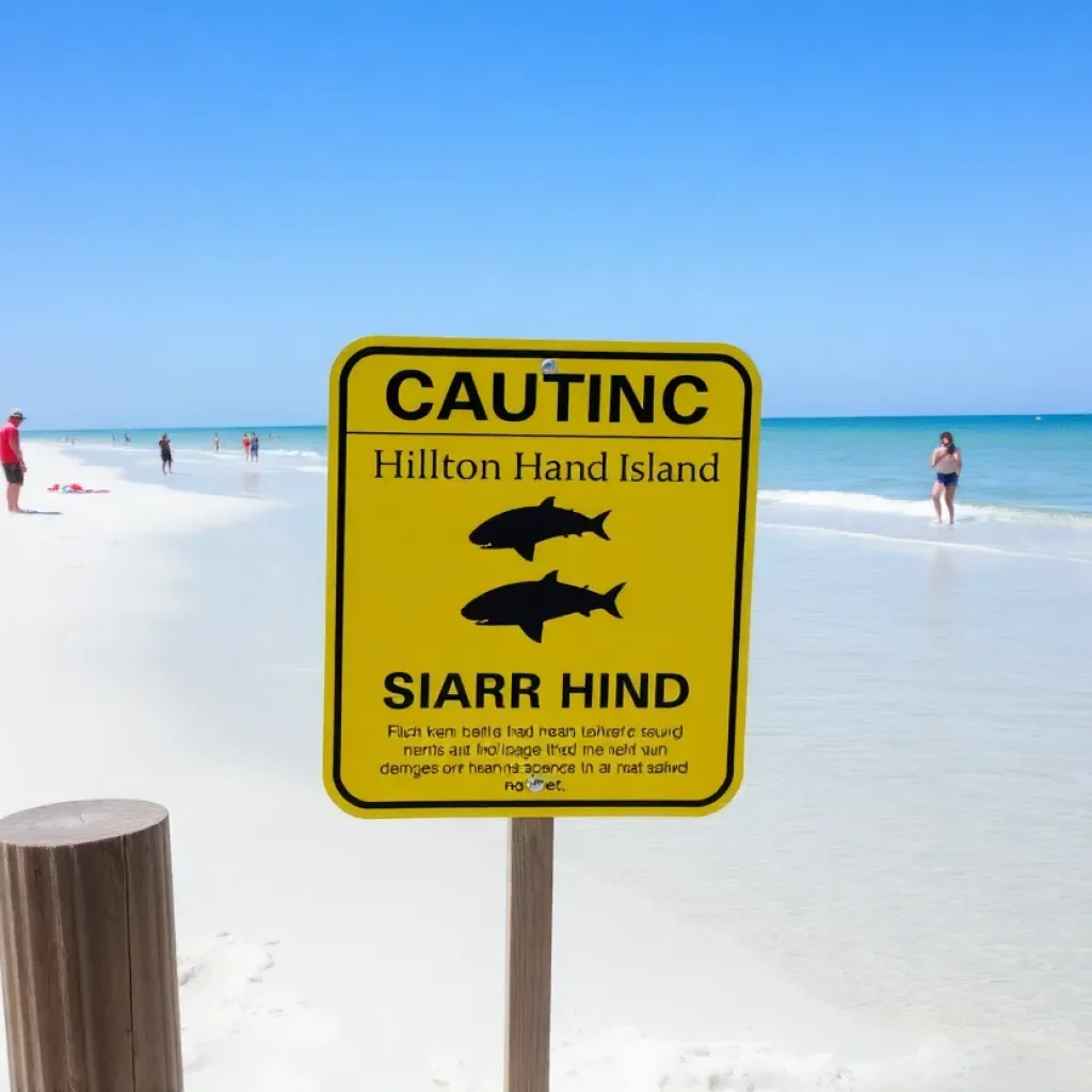 Lifeguards monitoring beach safety at Hilton Head Island