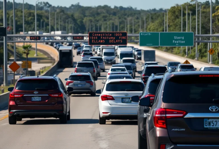 Traffic delays on U.S. 278 in Bluffton, SC