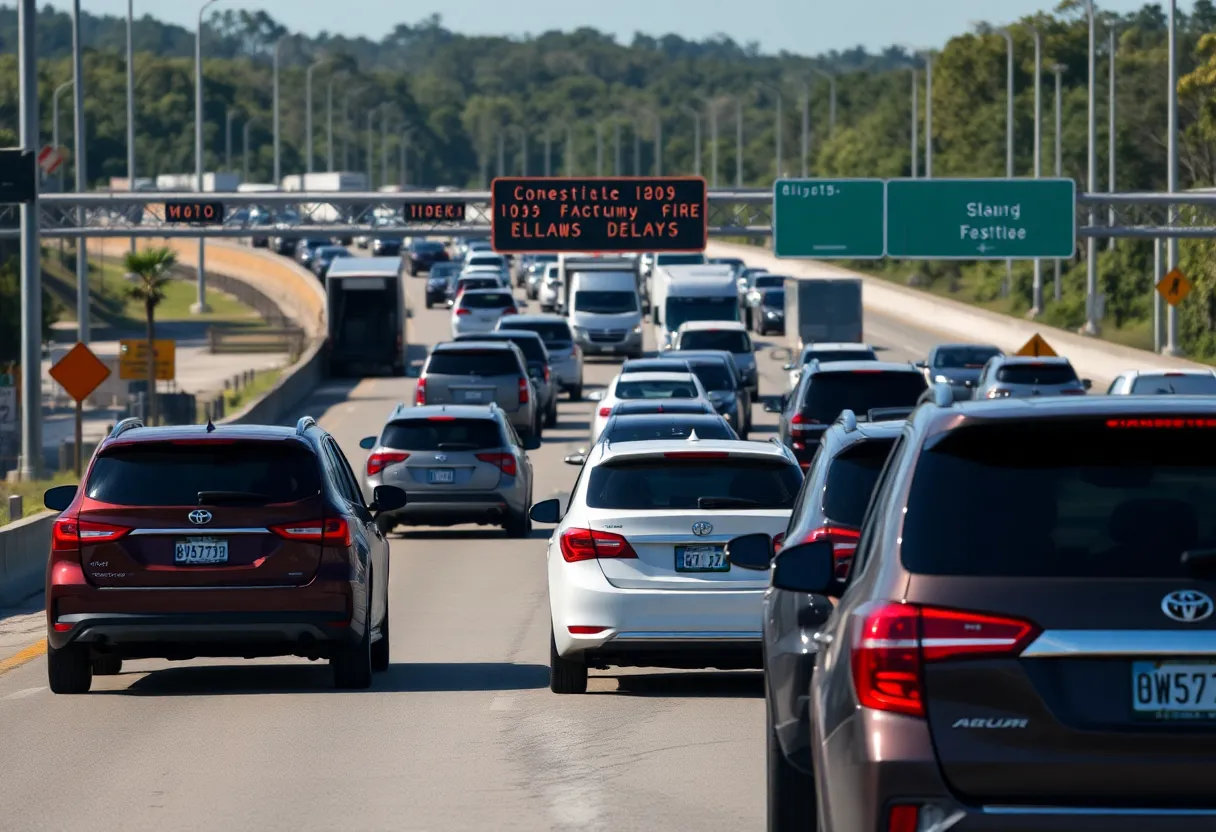 Traffic delays on U.S. 278 in Bluffton, SC