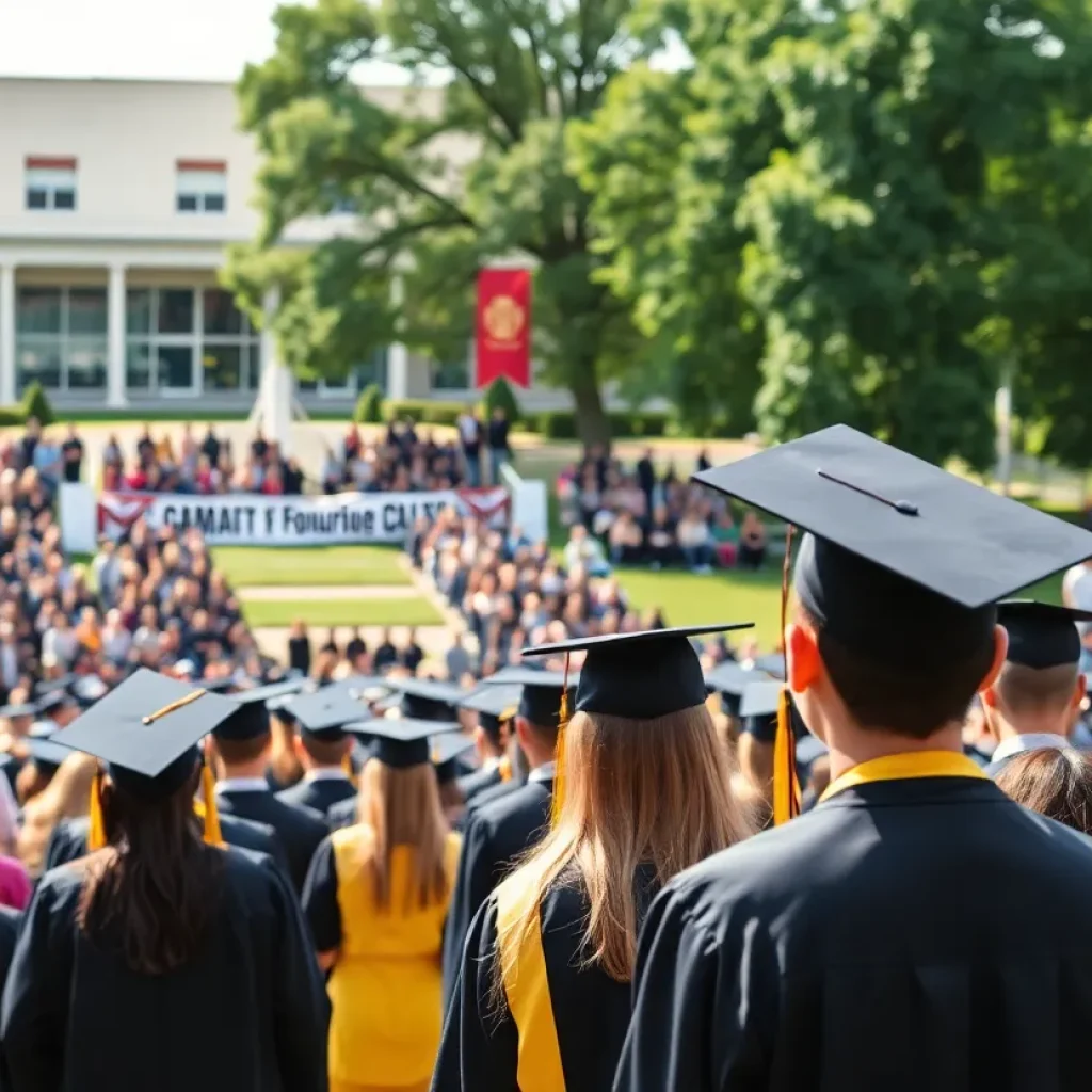 Graduation ceremony at the University of South Carolina Beaufort