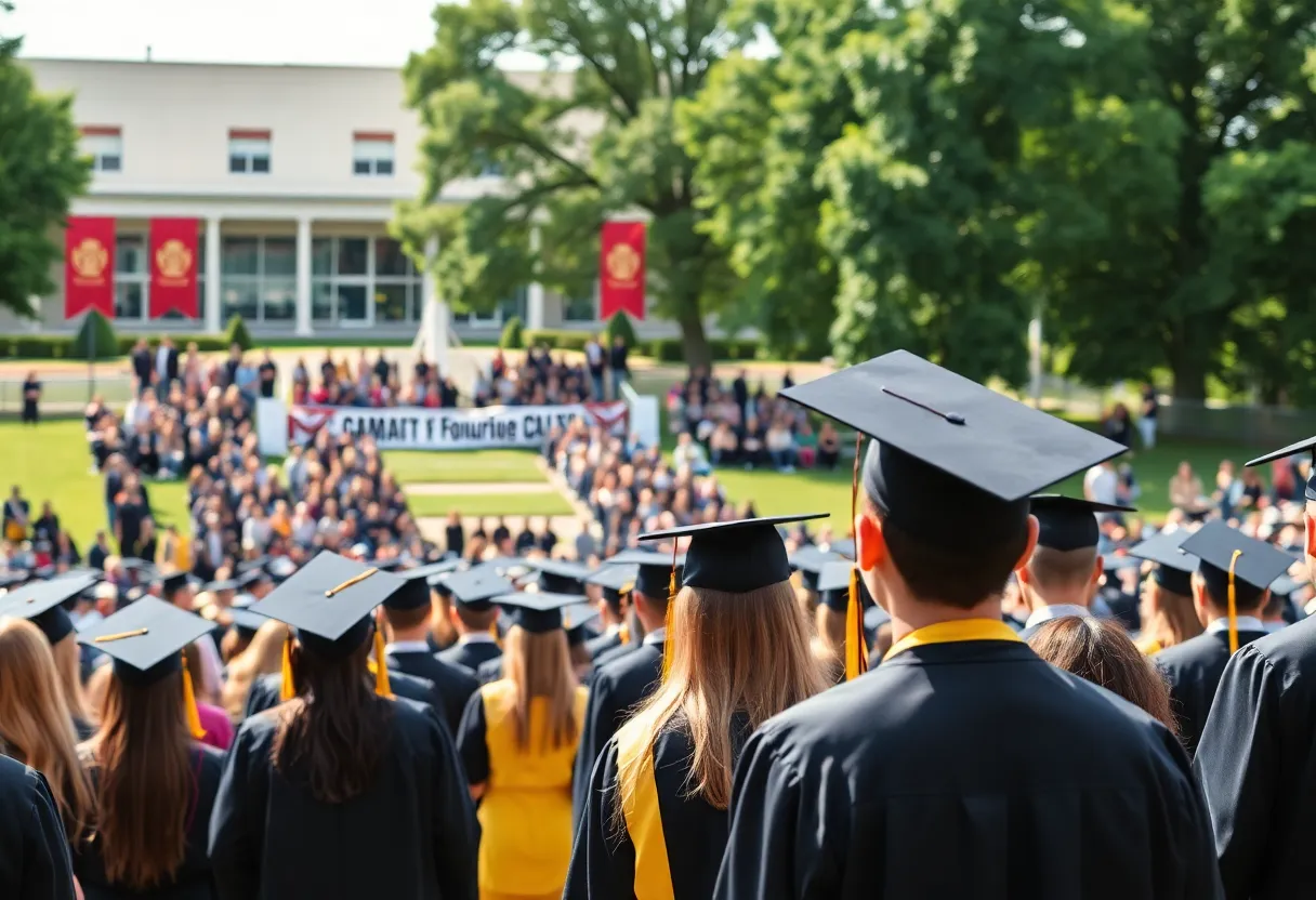 Graduation ceremony at the University of South Carolina Beaufort