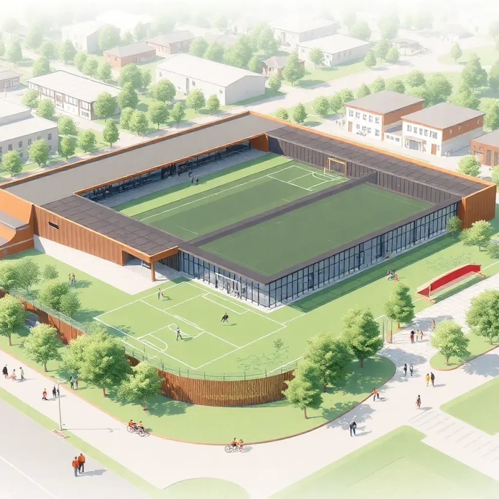 Concept design of USCB Sand Shark Project sports complex.