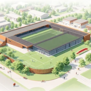 Concept design of USCB Sand Shark Project sports complex.