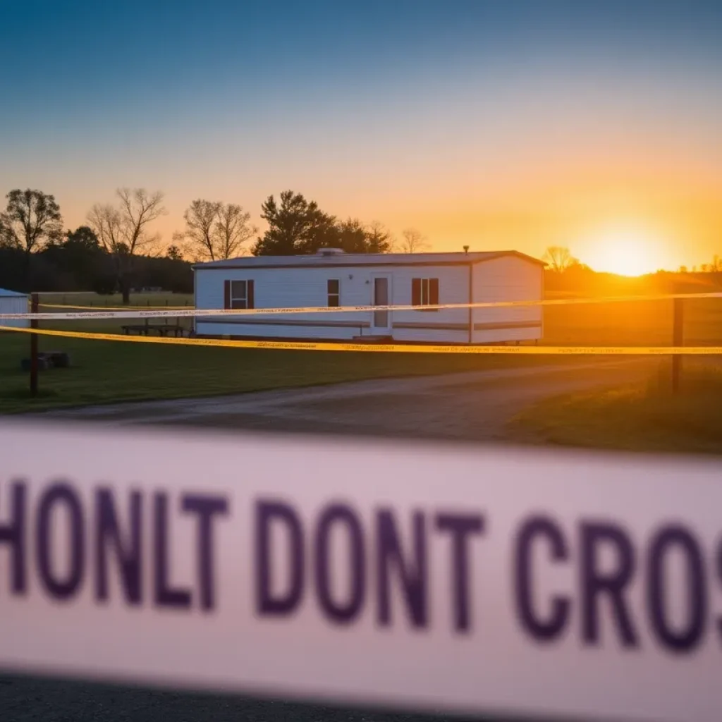 Scene depicting police activity at a shooting site in Burton SC