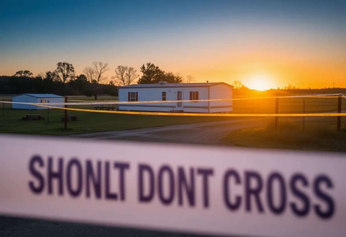 Scene depicting police activity at a shooting site in Burton SC