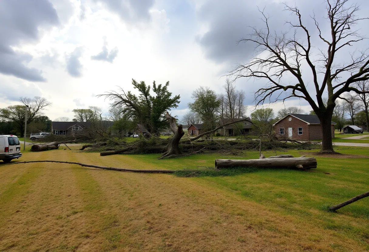 Damage in Clarendon County after EF-1 tornado