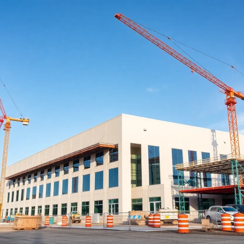 Construction of CS INSTRUMENTS headquarters in Bluffton SC