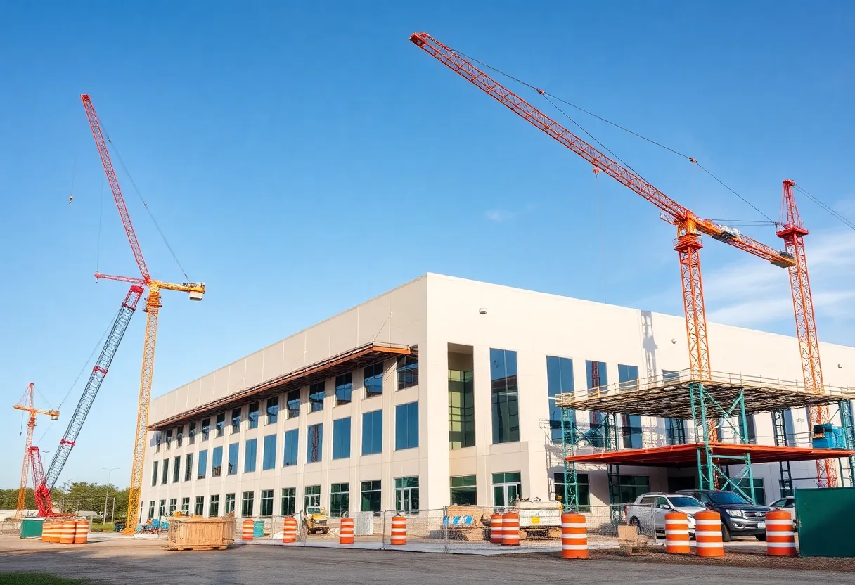 Construction of CS INSTRUMENTS headquarters in Bluffton SC