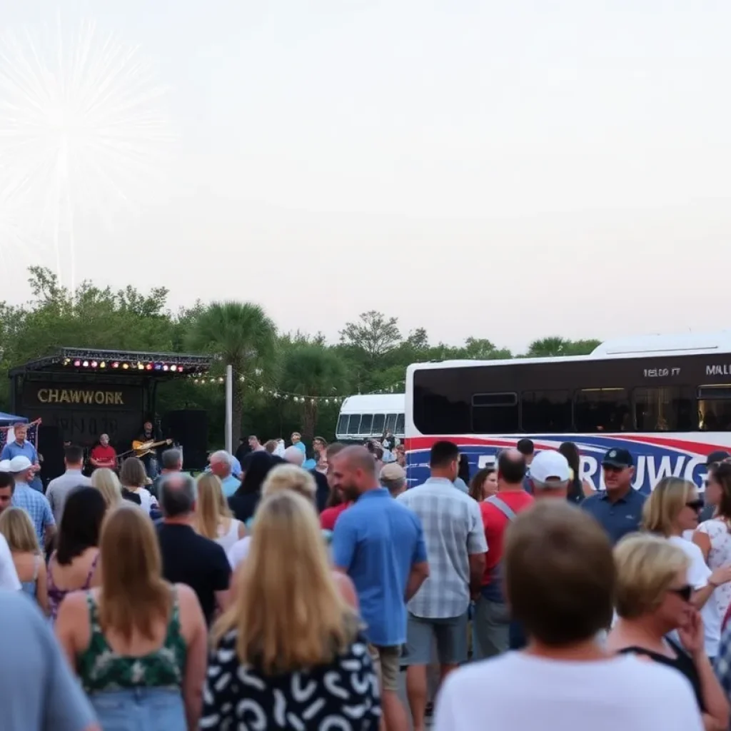 Shuttle service at HarbourFest on Hilton Head Island