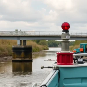 Damage to fender system on J. Wilton Graves Bridge on Hilton Head Island