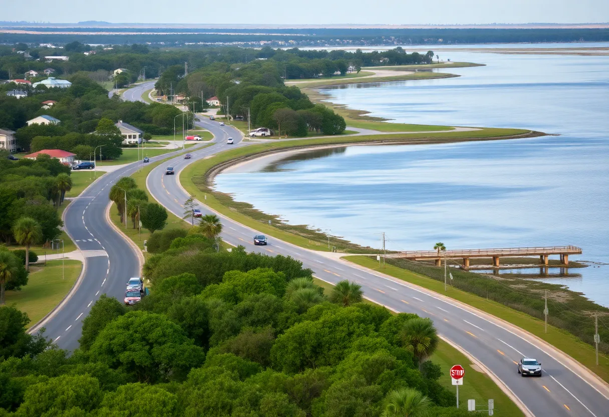 Peaceful scene of Hilton Head Island with community activities.