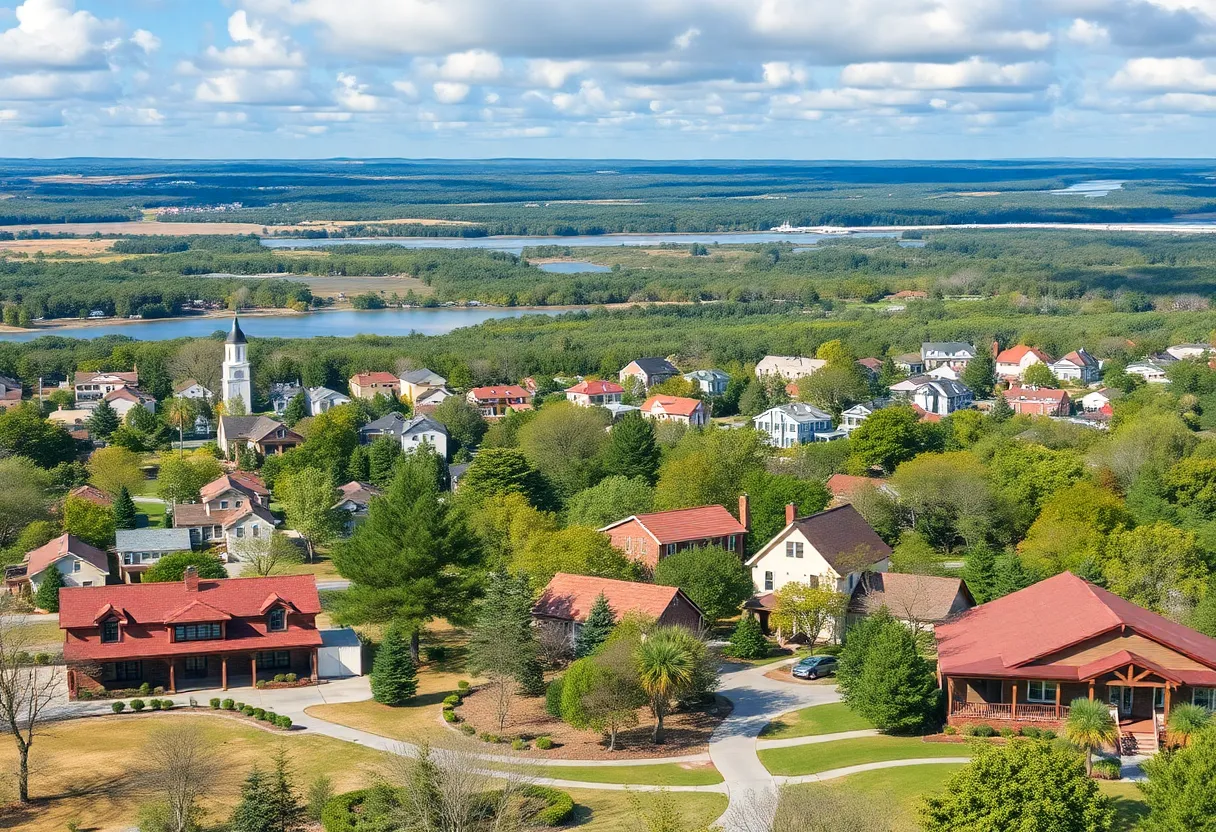 Scenic view of a South Carolina town ideal for retirees
