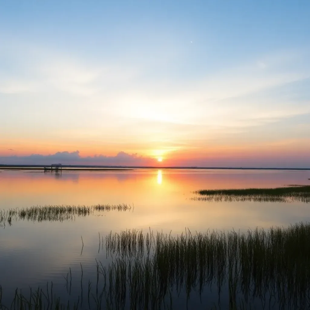 View of Skull Creek in Hilton Head, South Carolina
