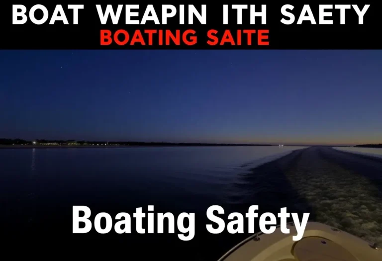 Calm waters of Skull Creek at night highlighting boating safety