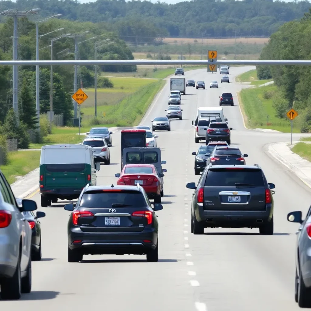 Traffic congestion on U.S. 278 corridor in Beaufort