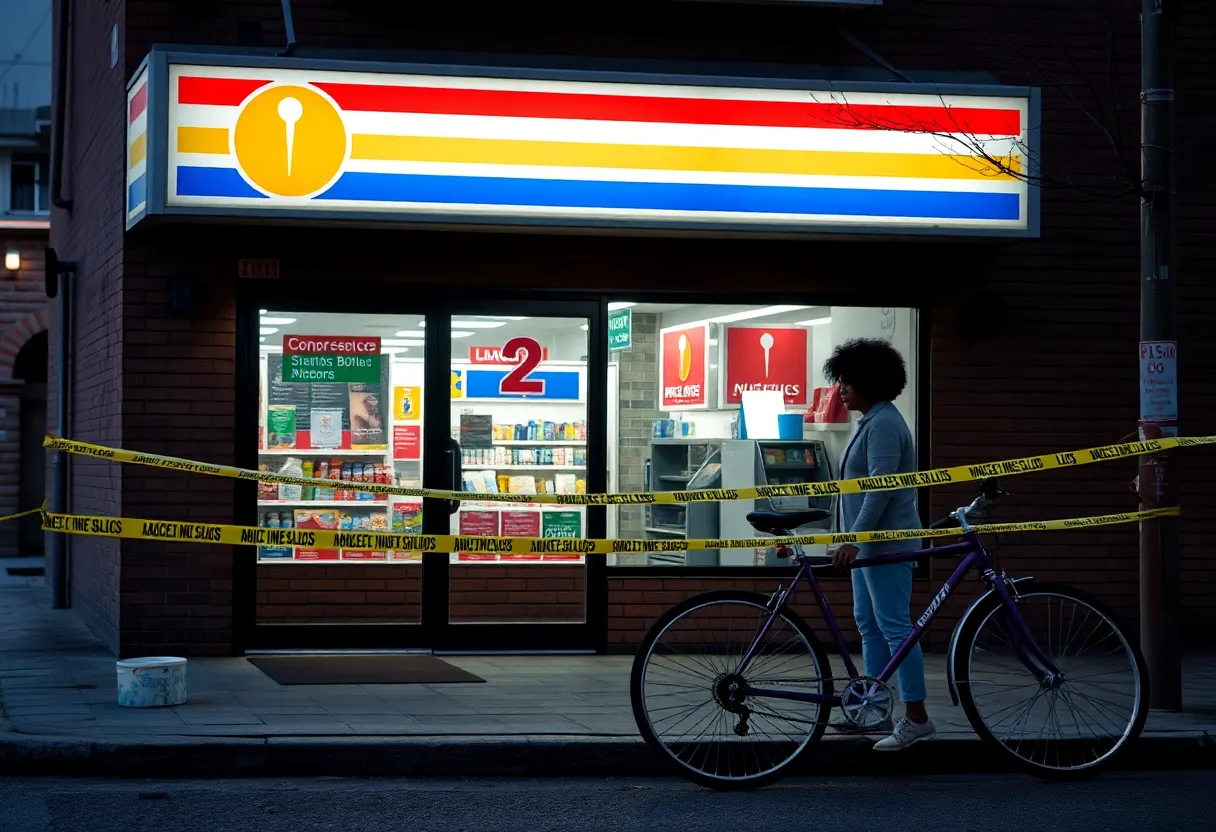 Scene of the Hardeeville shooting incident outside a convenience store