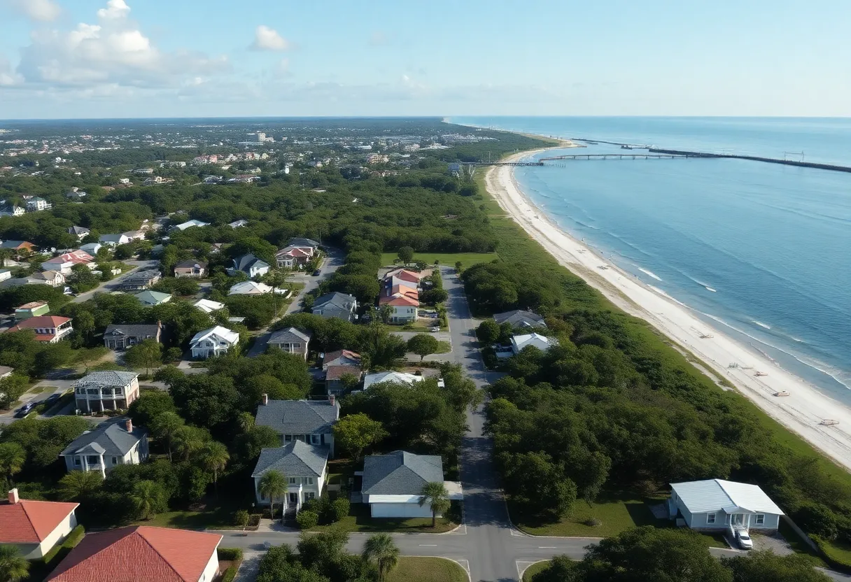 Scenic residential area on Hilton Head Island with housing issues
