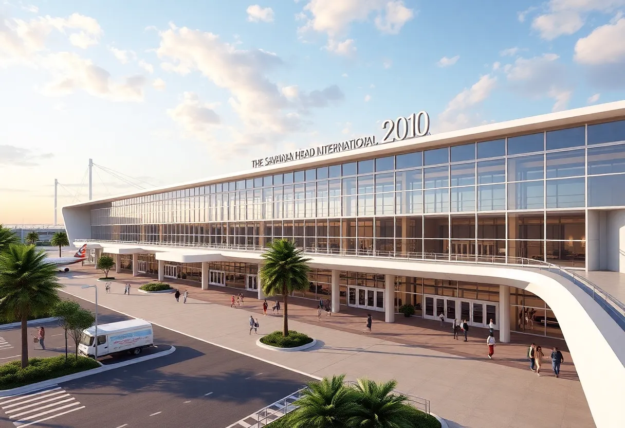 Rendering of the new expansion at Savannah/Hilton Head International Airport