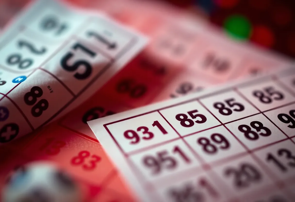 Colorful representation of lottery tickets