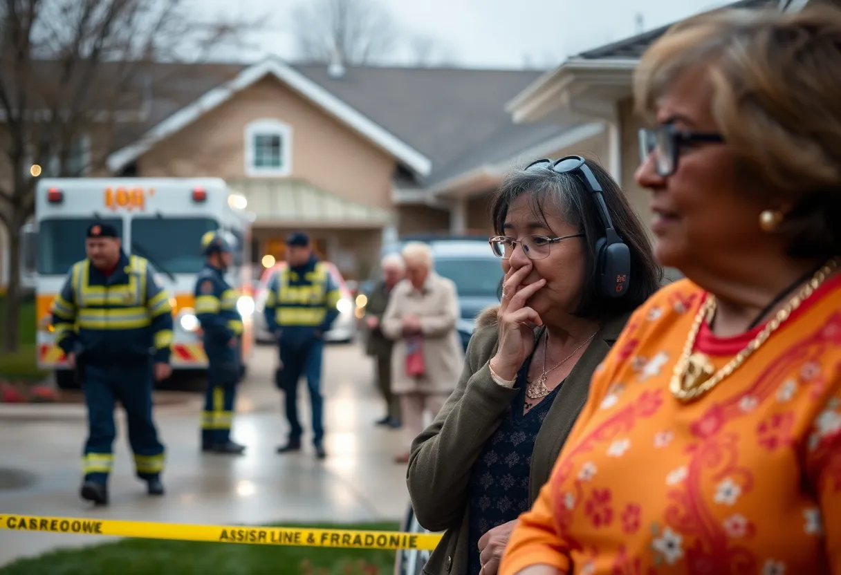 Emergency responders at an assisted living facility in Hilton Head