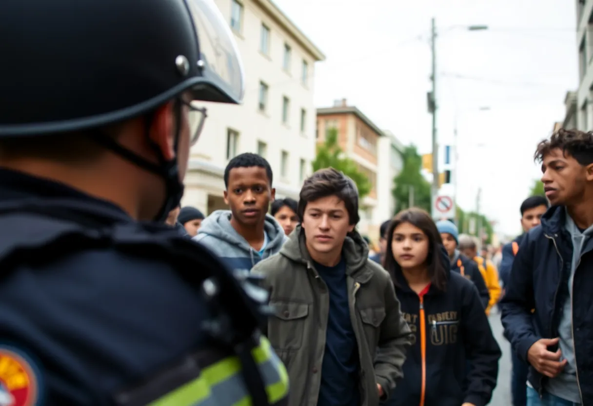 Police confrontation with juveniles on Hilton Head Island