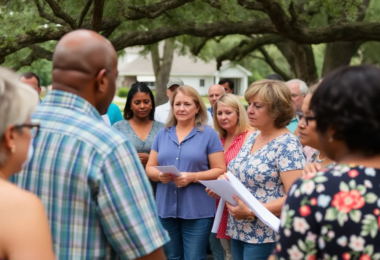 Residents of Beaufort SC gathered to discuss and seek information on missing persons.