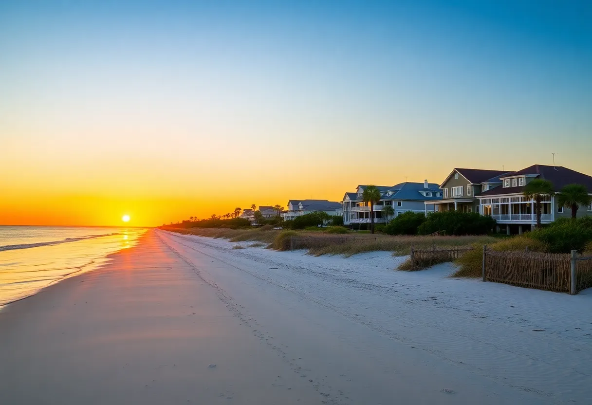 Beachfront properties showcasing residential and short-term rentals in Hilton Head.
