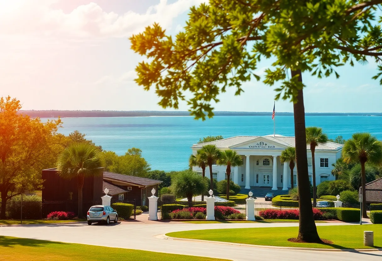 Courthouse on Hilton Head Island surrounded by coastal nature