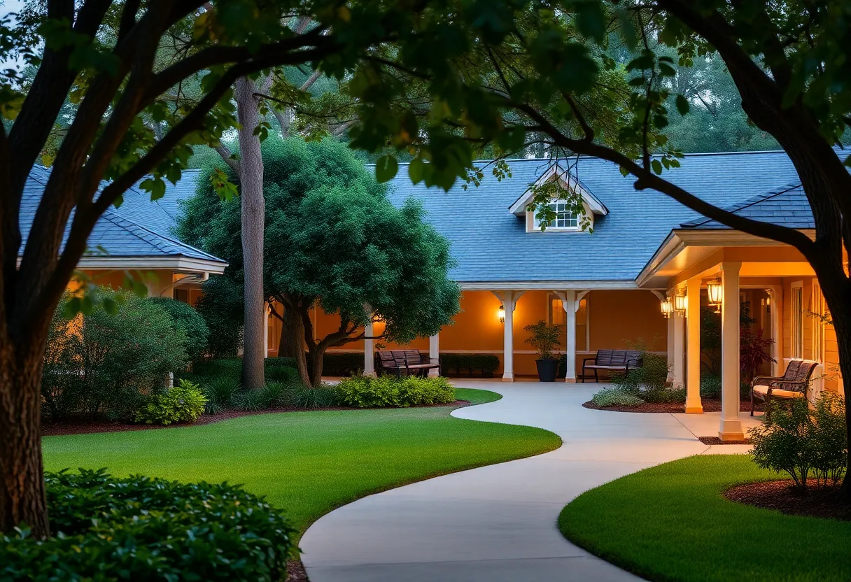 Exterior view of a nursing home in Hilton Head Island