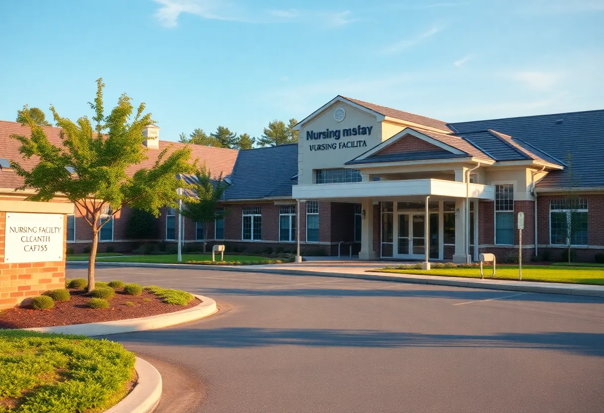 Exterior view of the Preston Health Center nursing facility