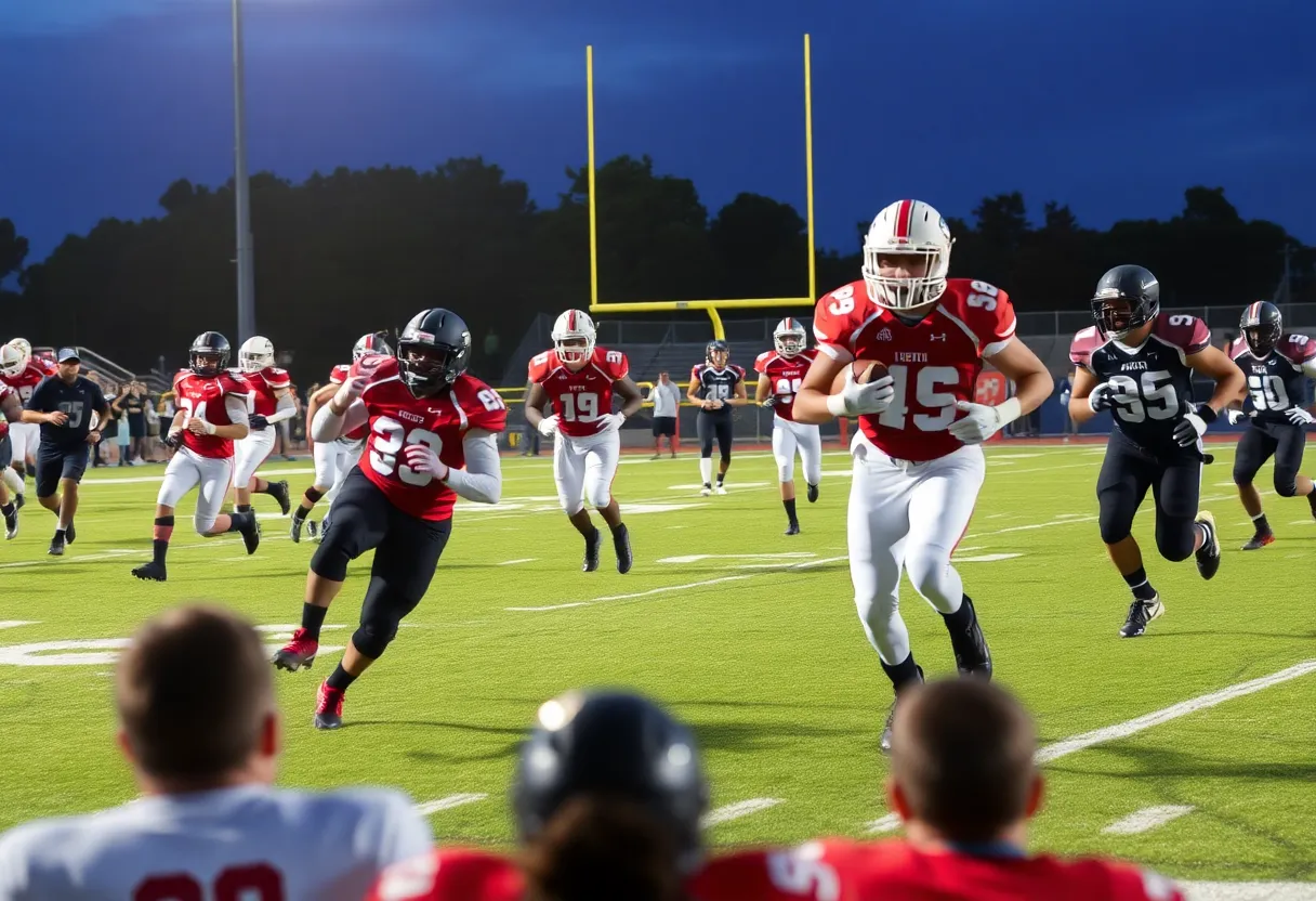 High school football teams competing in South Carolina