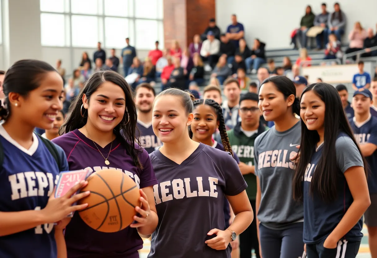 Students participating in sports at USC Beaufort