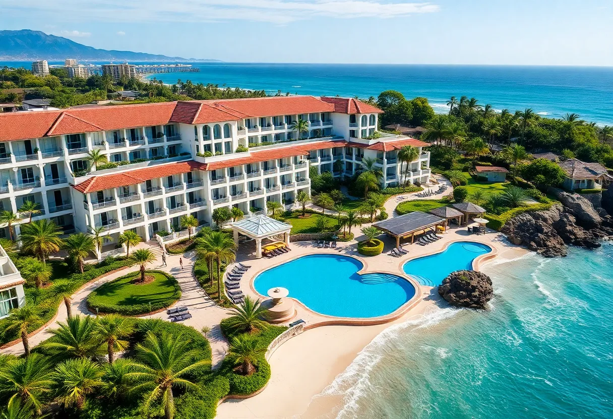 Exterior view of The Westin Hilton Head Island Resort & Spa with beach access and pools