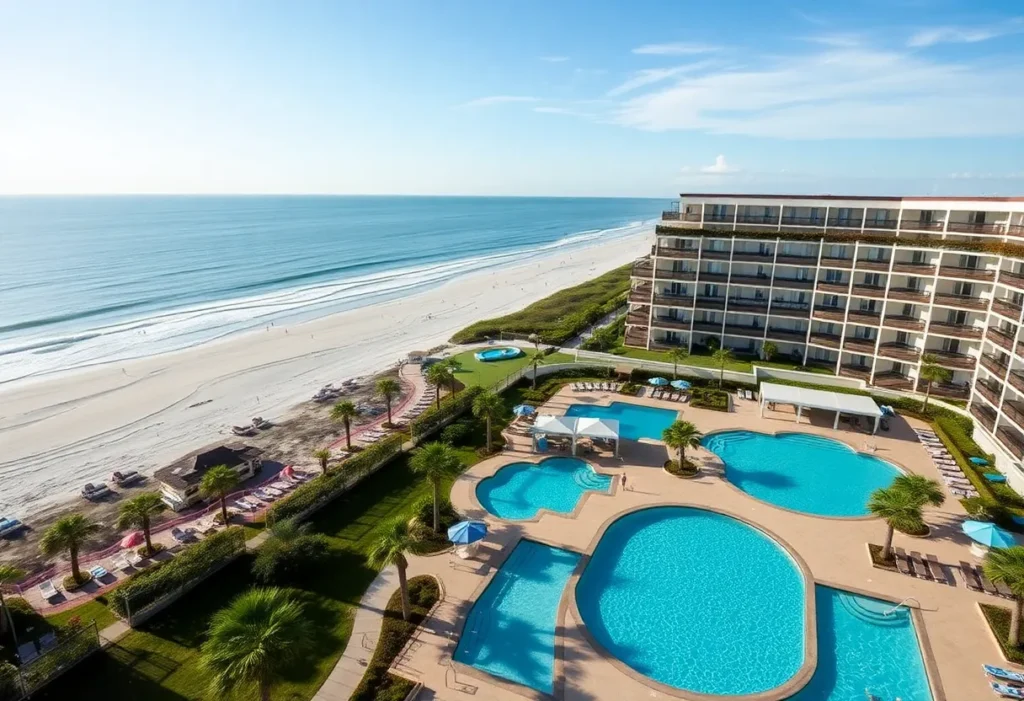 Beachfront view of the Westin Hilton Head Island Resort & Spa