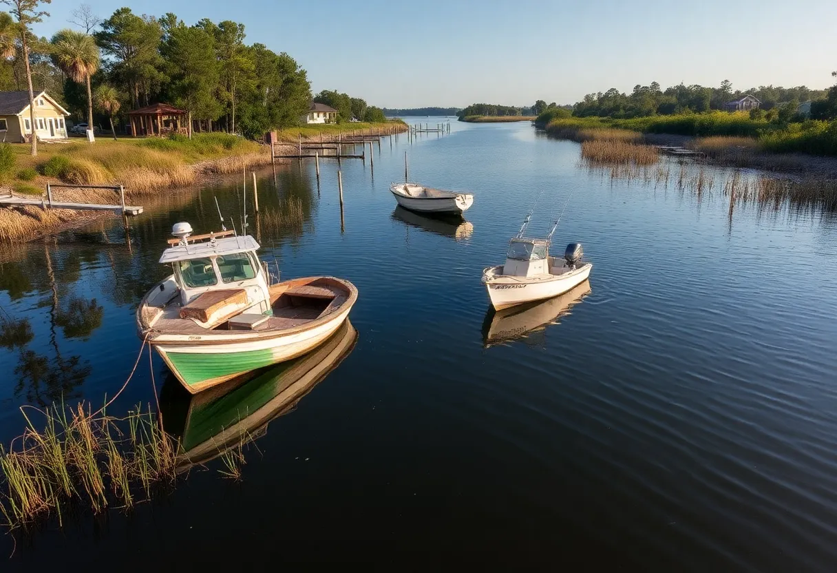 Image of abandoned boats in Bluffton waterways