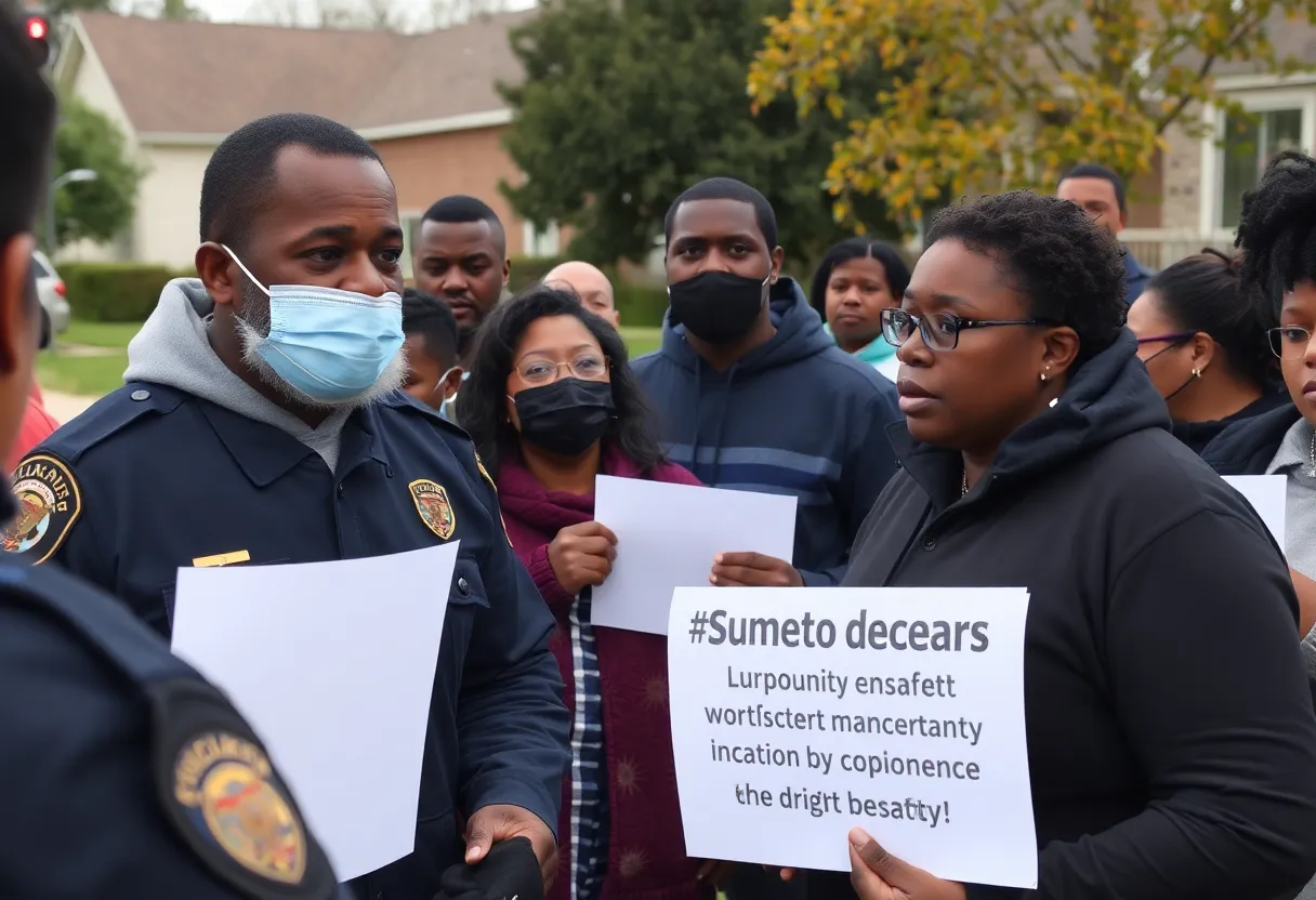 Residents discussing safety concerns in Hilton Head neighborhood