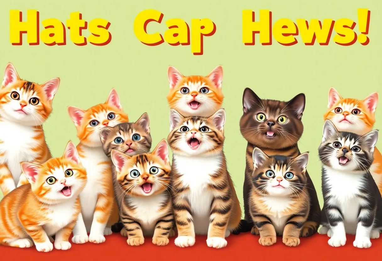 A collage of adorable cats for the Hilton Head Cat Contest