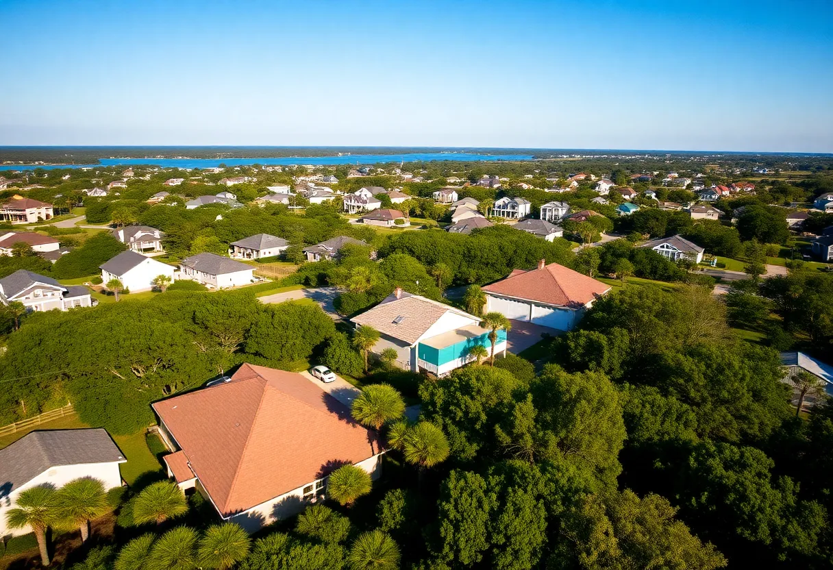 Residential area on Hilton Head Island illustrating the housing crisis.