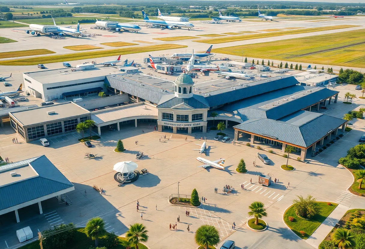 Aerial view of Savannah/Hilton Head International Airport