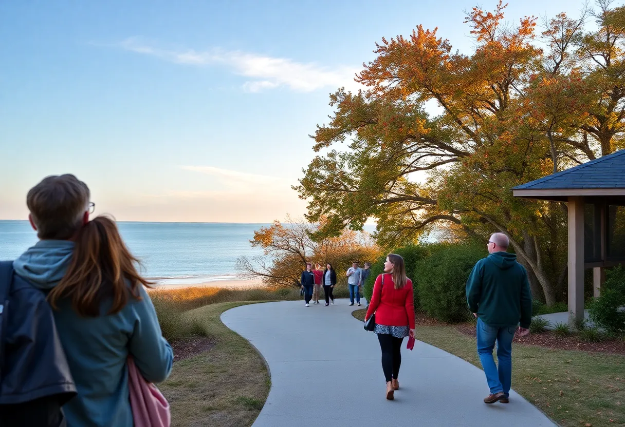A beautiful scene of Hilton Head Island on a clear and cool autumn day.