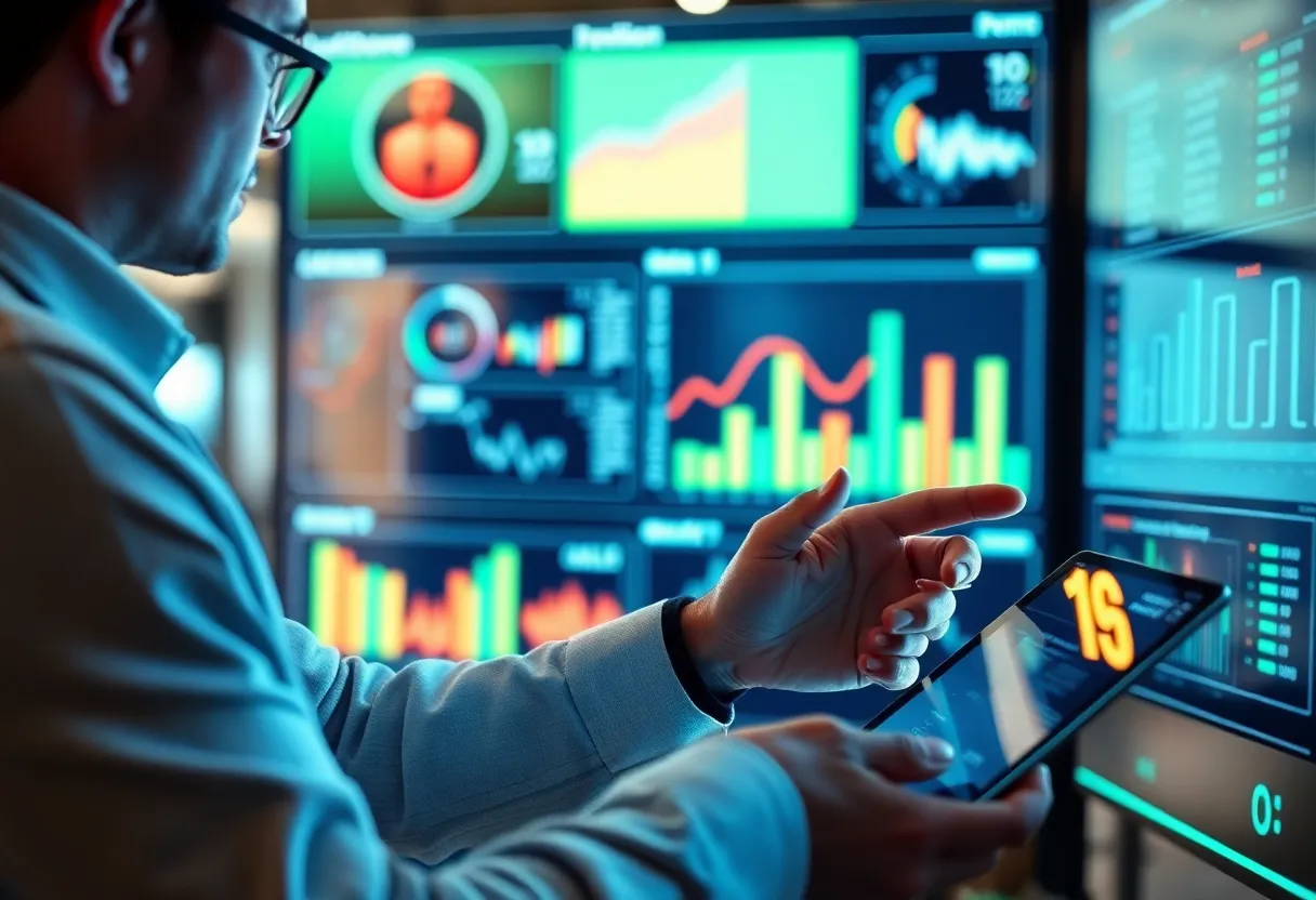 Marketing expert analyzing consumer behavior data.