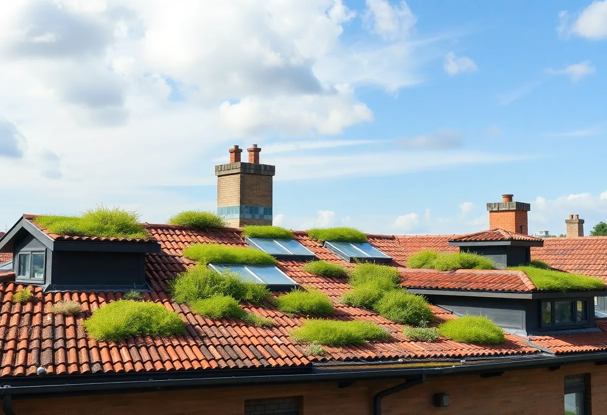 A variety of climate resilient roof designs highlighting durability and energy efficiency.