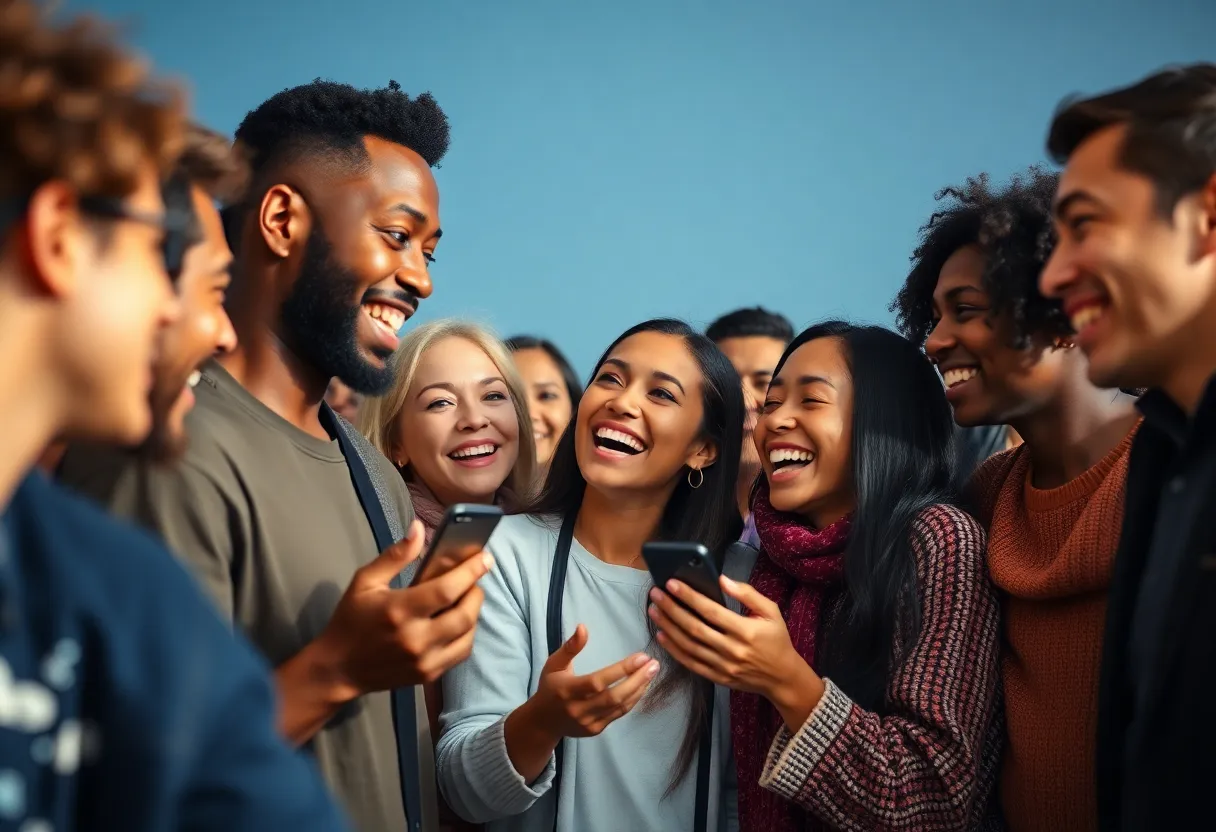 People connecting through emotional marketing experiences