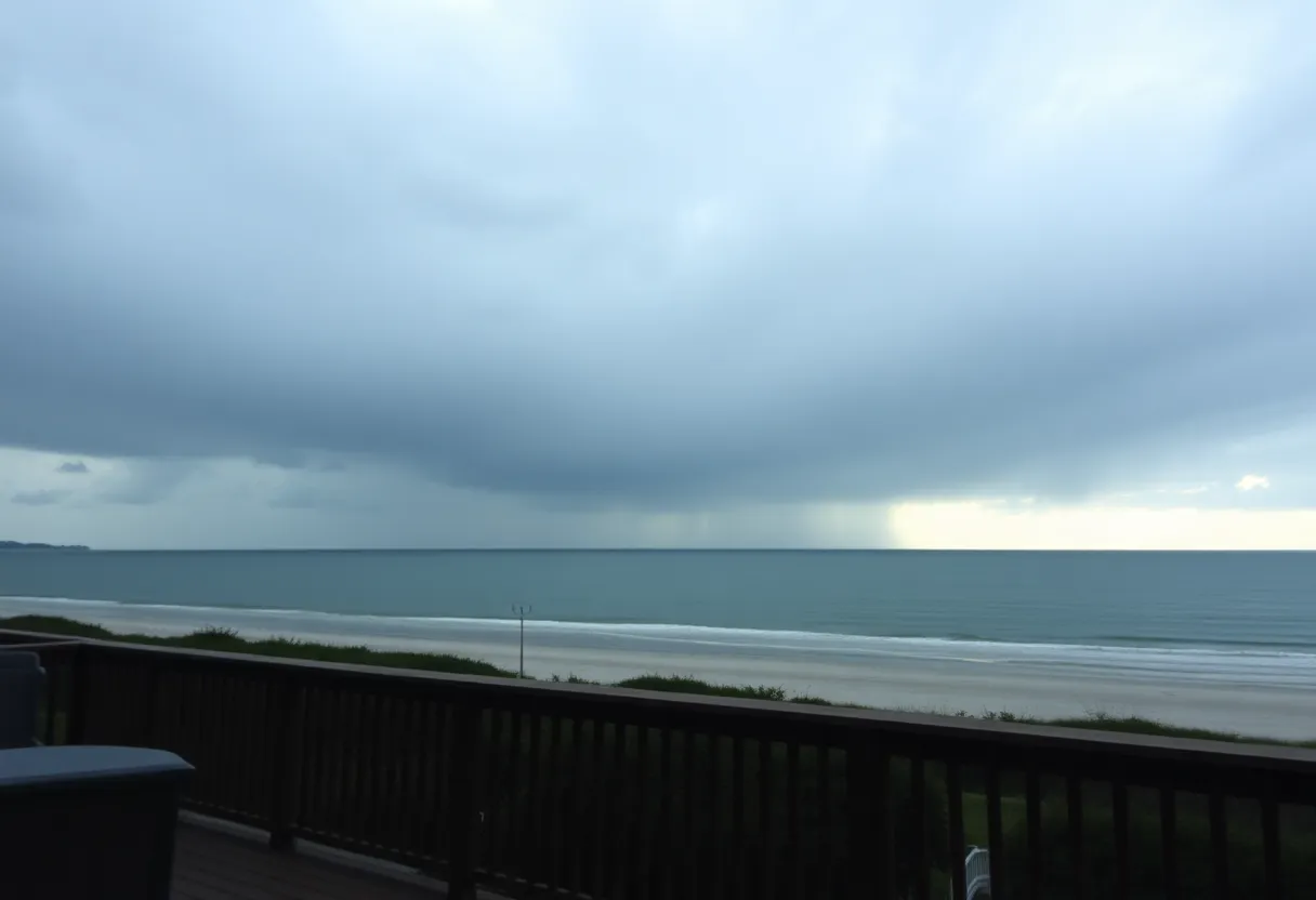 Gloomy and rainy weather on Hilton Head Island