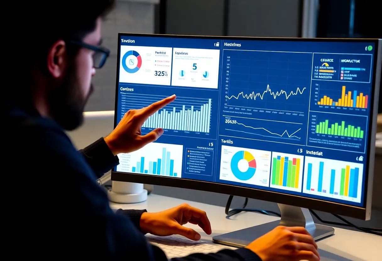 A digital marketing analyst reviewing behavioral targeting data.