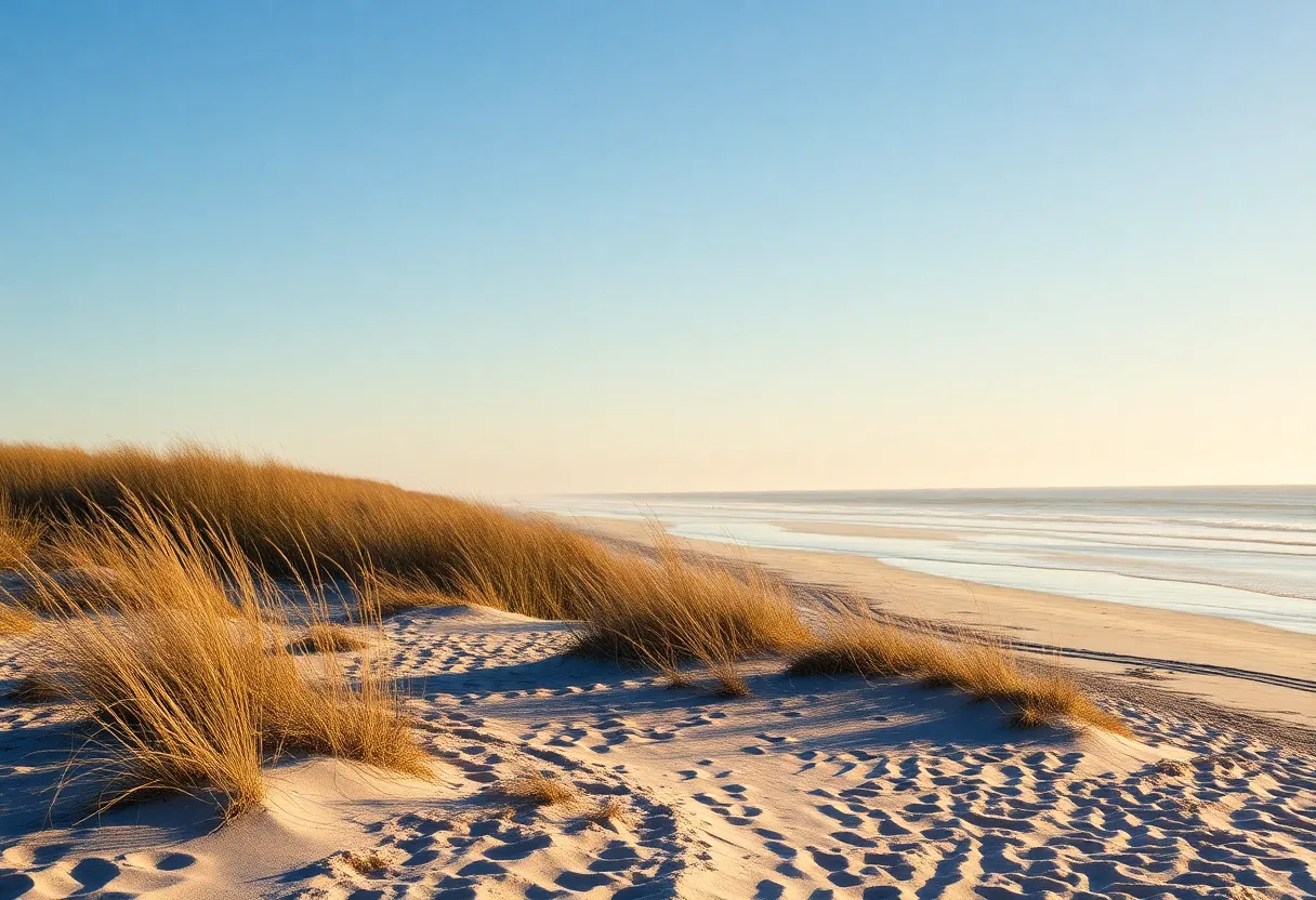 Scenic view of Hilton Head Island with clear skies in winter