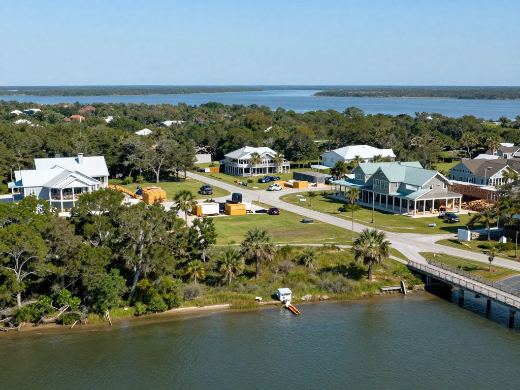 A scenic view of Hilton Head Island representing development and natural beauty.