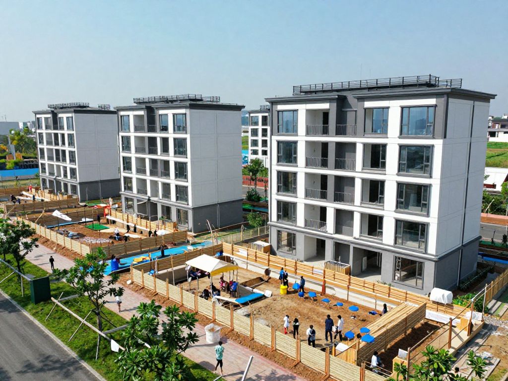 Construction of the Northpoint housing community for essential workers on Hilton Head Island.