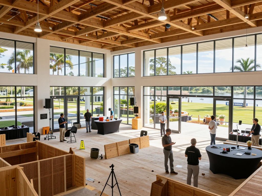 SERG Group event space under construction on Hilton Head Island